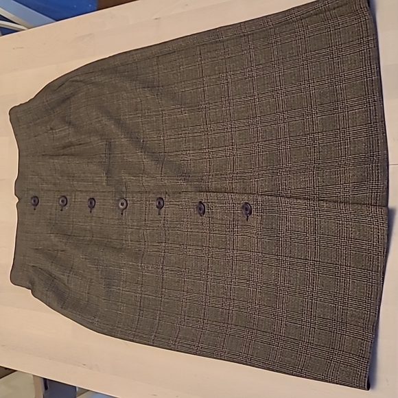 LIKE NEW VTG New York Clothing Company Long Plaid Skirt ILGWU Stamped - Picture 1 of 11